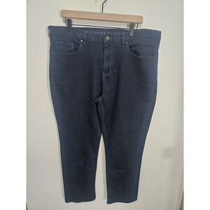 Perry Ellis Slim Fit Stretch Jeans Dark Wash Indigo Denim 40x30 Mens